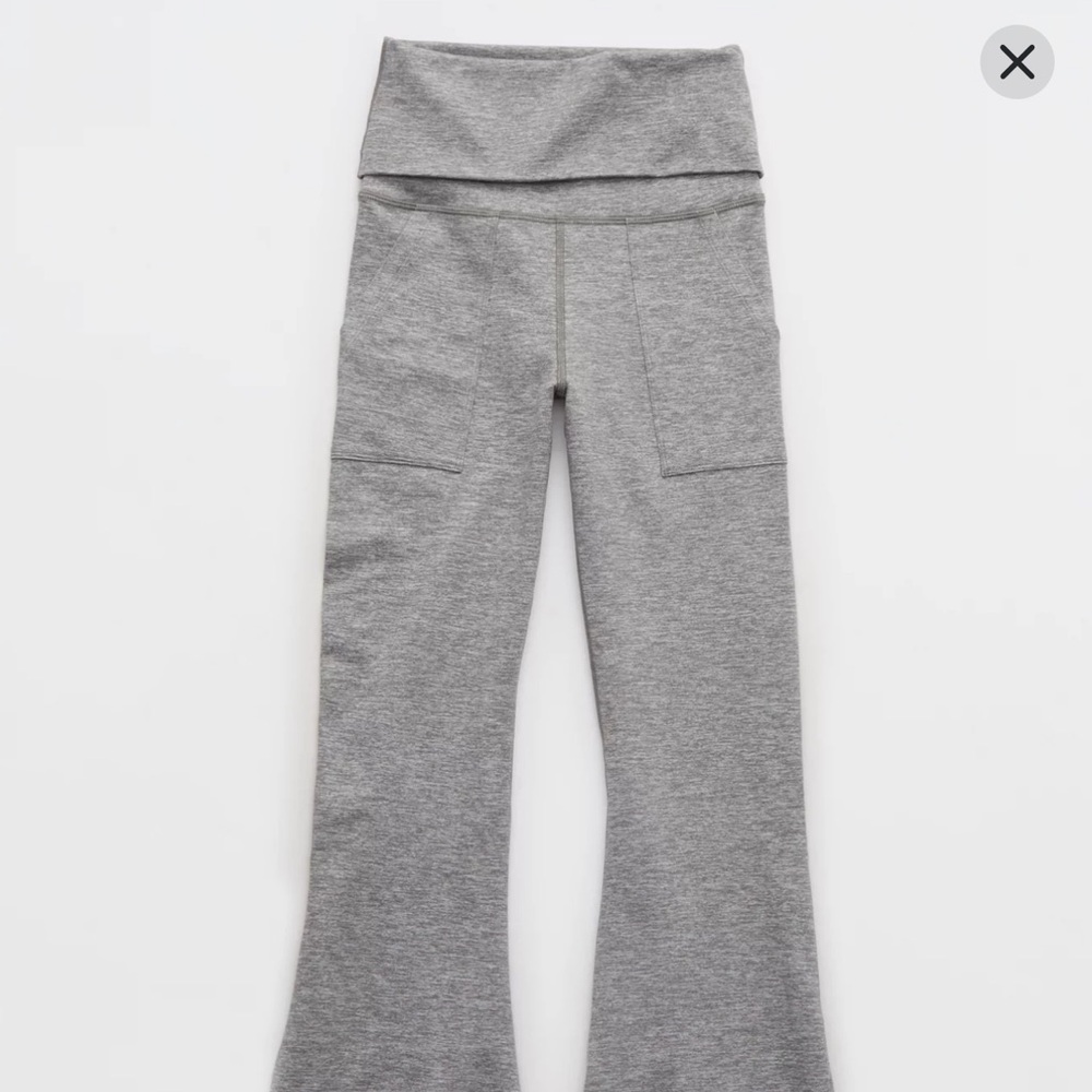 OFFLINE by Aerie The Hugger High Waisted Foldover Flare Legging